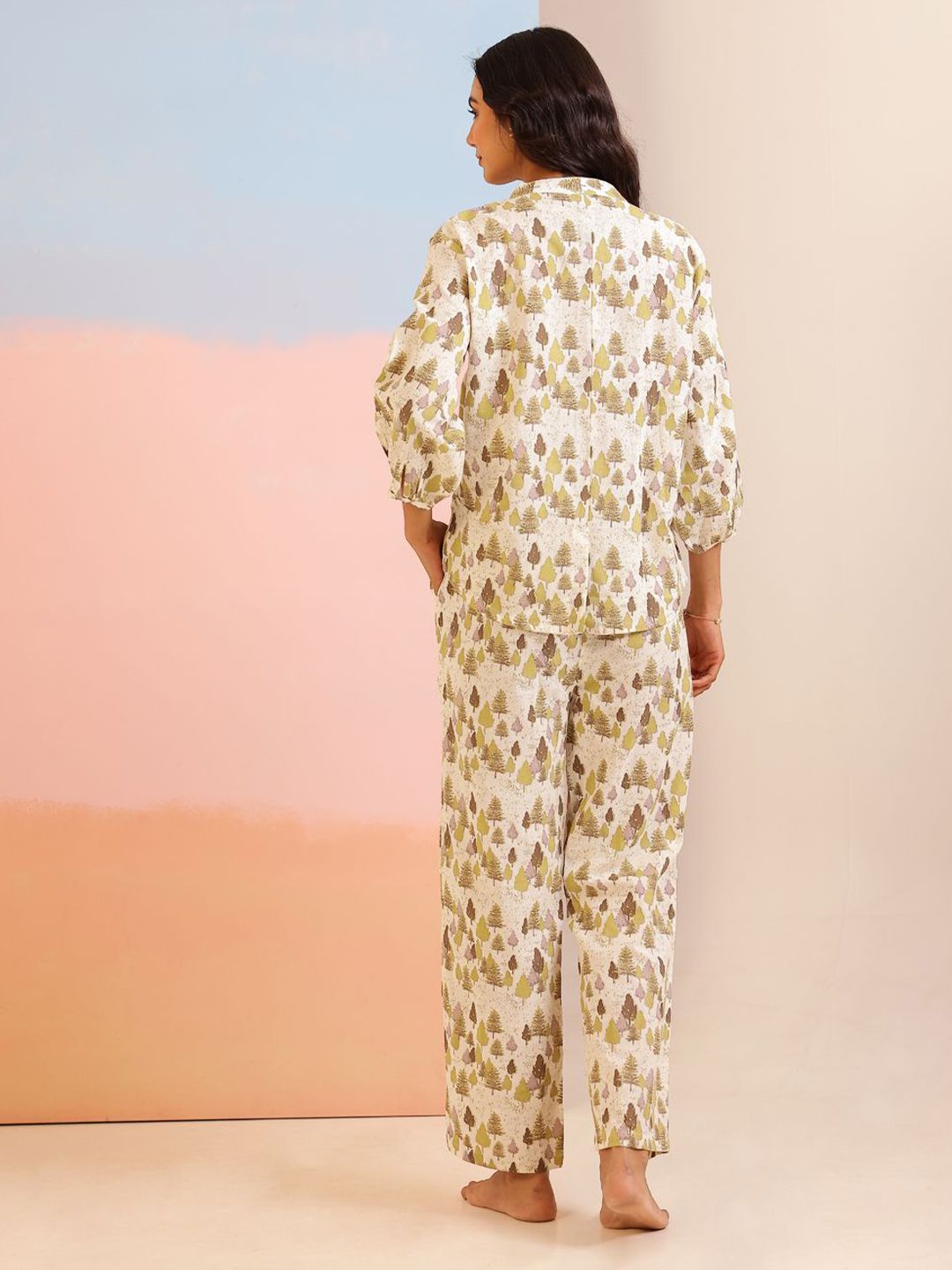 SANSKRUTIHOMES Women Printed Night suit