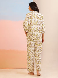 SANSKRUTIHOMES Women Printed Night suit