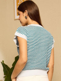 Berrylush Women Striped Sweater Vest