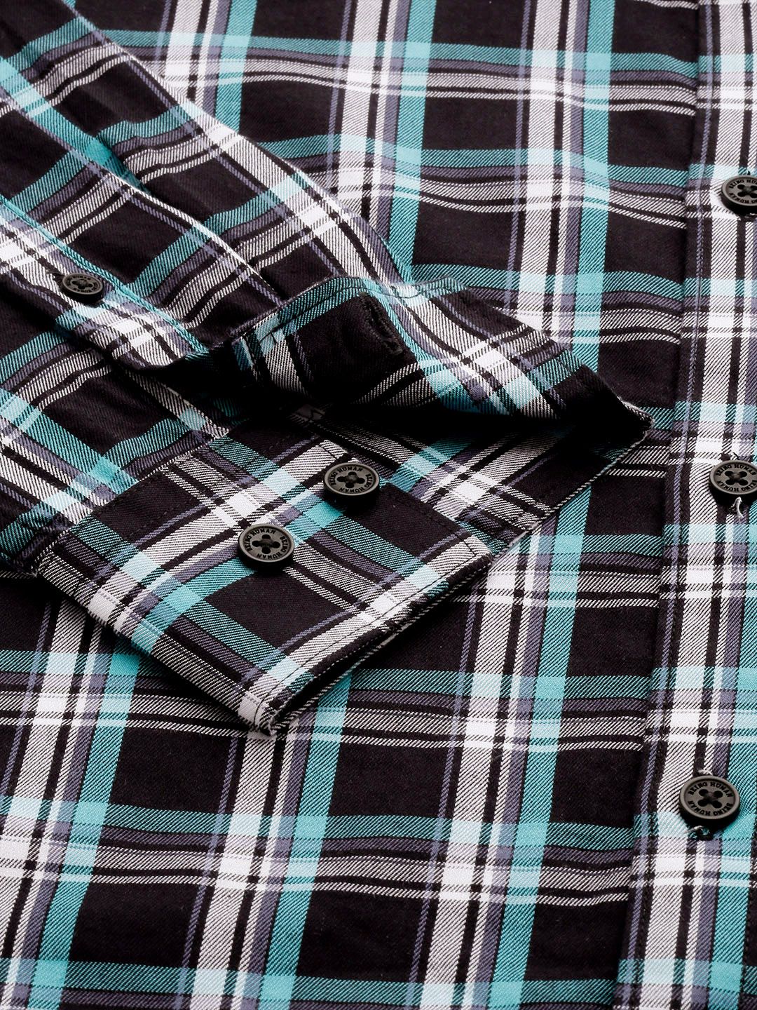 Being Human Pure Cotton Slim Fit Checked Casual Shirt