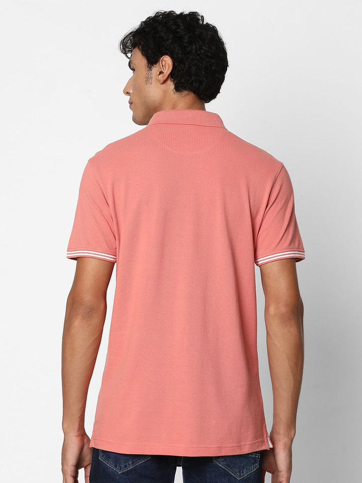 SPYKAR Polo Collar Cotton T-Shirt