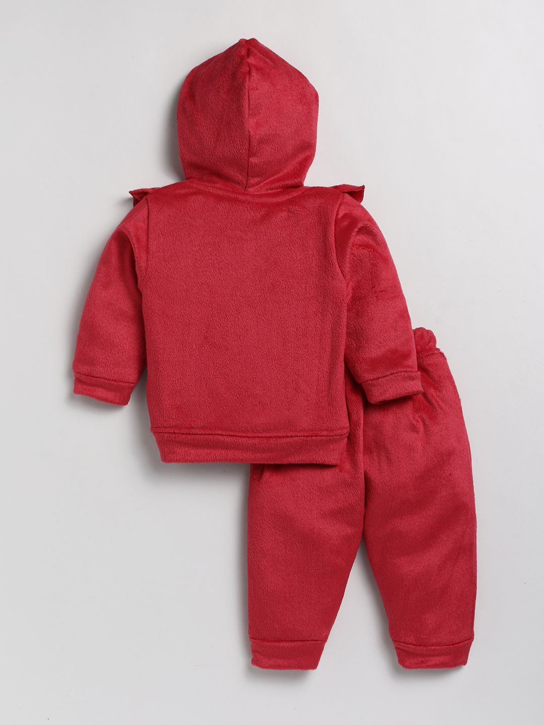 Moms Love Infant Girls Self Design Sweatshirt With Joggers