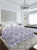 Monte Carlo White & Blue Printed Mild Winter 210 GSM Double Bed Duvet