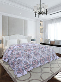 Monte Carlo White & Blue Printed Mild Winter 210 GSM Double Bed Duvet