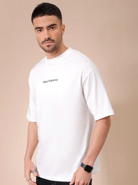 The Indian Garage Co Men Graphic Printed Round Neck Cotton Oversized T-shirt