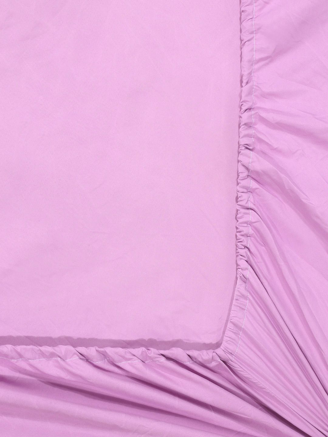 Myntra Elegant Homes Purple 300 TC Fitted King Fine Bedsheet with 2 Pillow Covers
