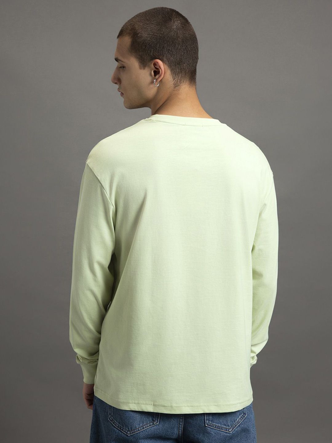 Bewakoof Men Typography Printed Round Neck Cotton Oversized T-shirt