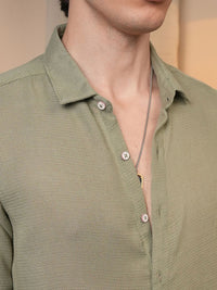 Campus Sutra Men Comfort Textured Opaque Casual Shirt