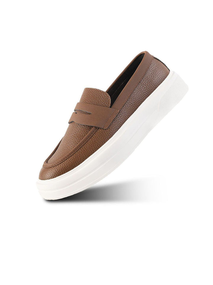 MONKSTORY Chunky Luxe Slip-On Sneakers - Tabac Brown