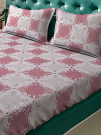 Myntra Elegant Homes Ethnic Motifs Printed 400 TC King Bedsheet with 2 Pillow Covers