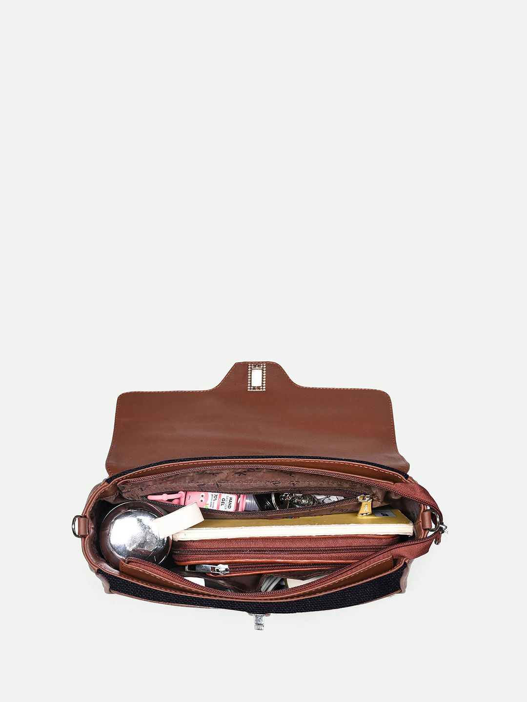 ZOUK Printed Structured Satchel