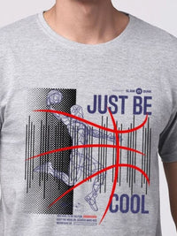 Pek ADRO Lelaki dengan 3 T-shirt Kapas Leher Bulat Bercetak Grafik