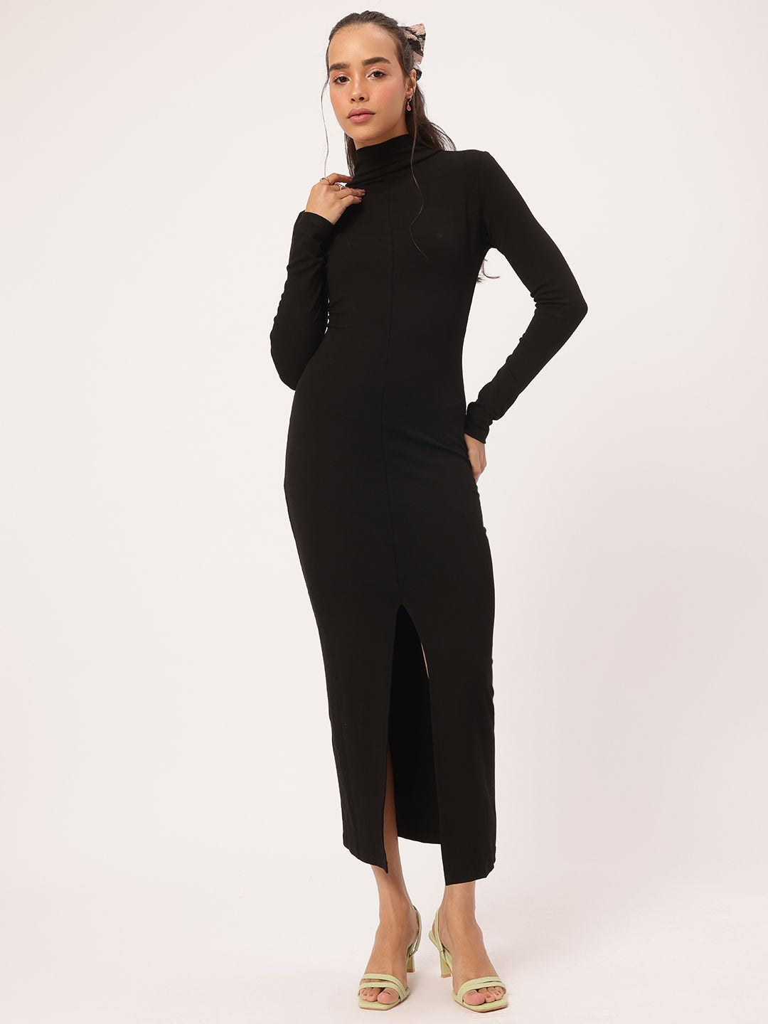 DressBerry Midnight Muse High Slit Bodycon Dress