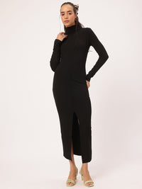 DressBerry Midnight Muse High Slit Bodycon Dress