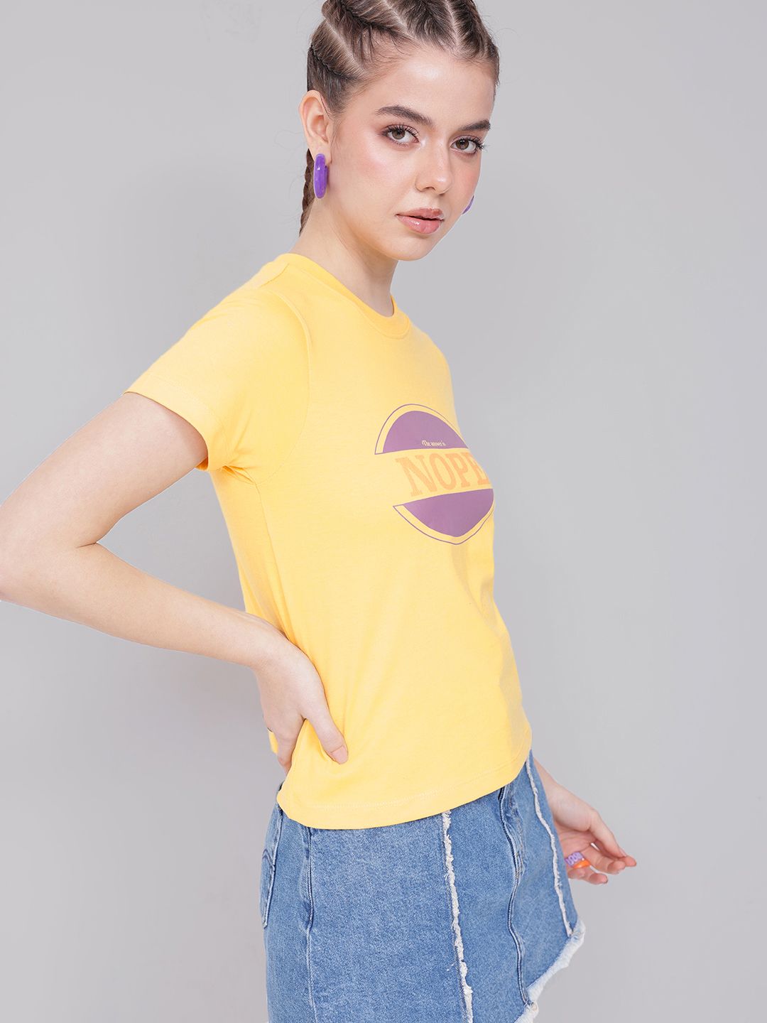 DressBerry Classic Minimalist Printed T-shirt