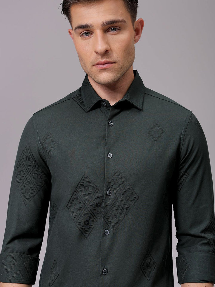 The Indian Garage Co Men Slim Fit Opaque Party Shirt