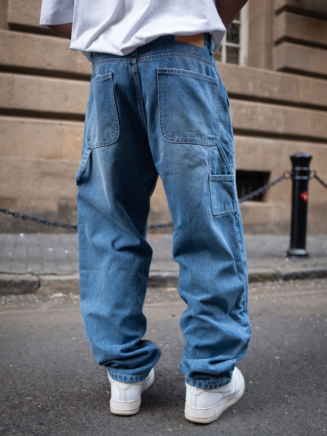 Powerlook Men Blue Baggy Fit Basic Denim Jeans