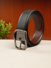 Teakwood Leathers Men Textured Leather Reversible Formal Belt