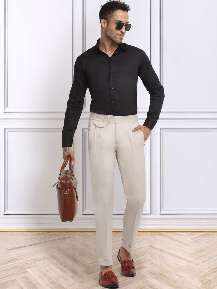 Moda Rapido Men Slim Fit Easy Wash Trousers