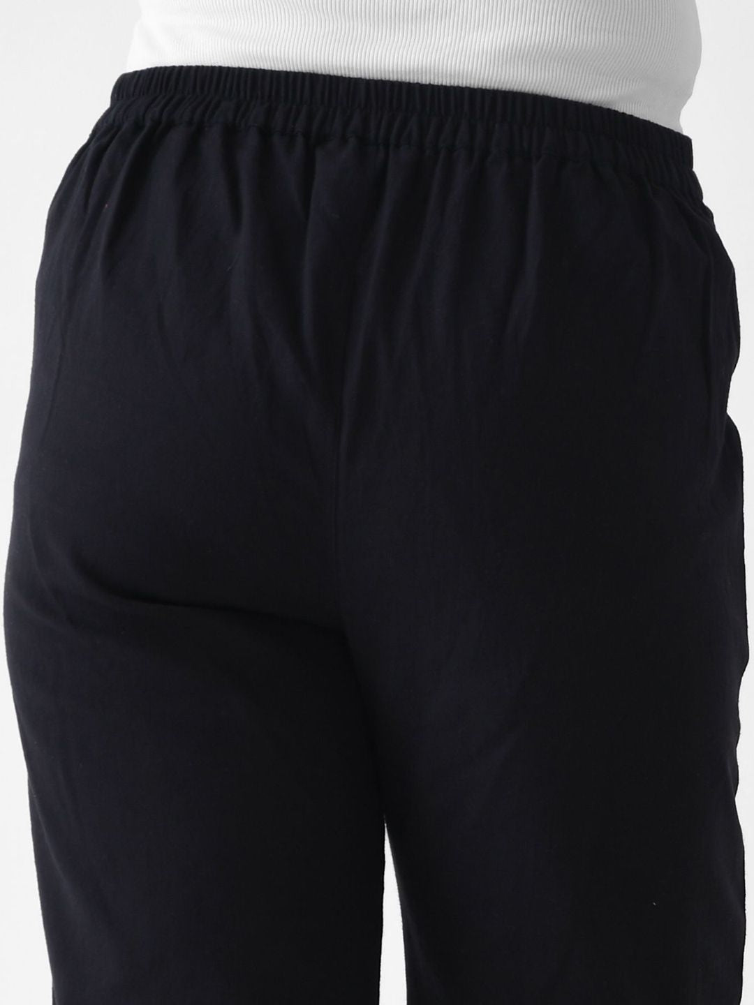 Rustorange Women Pure Cotton Mid-Rise Trouser