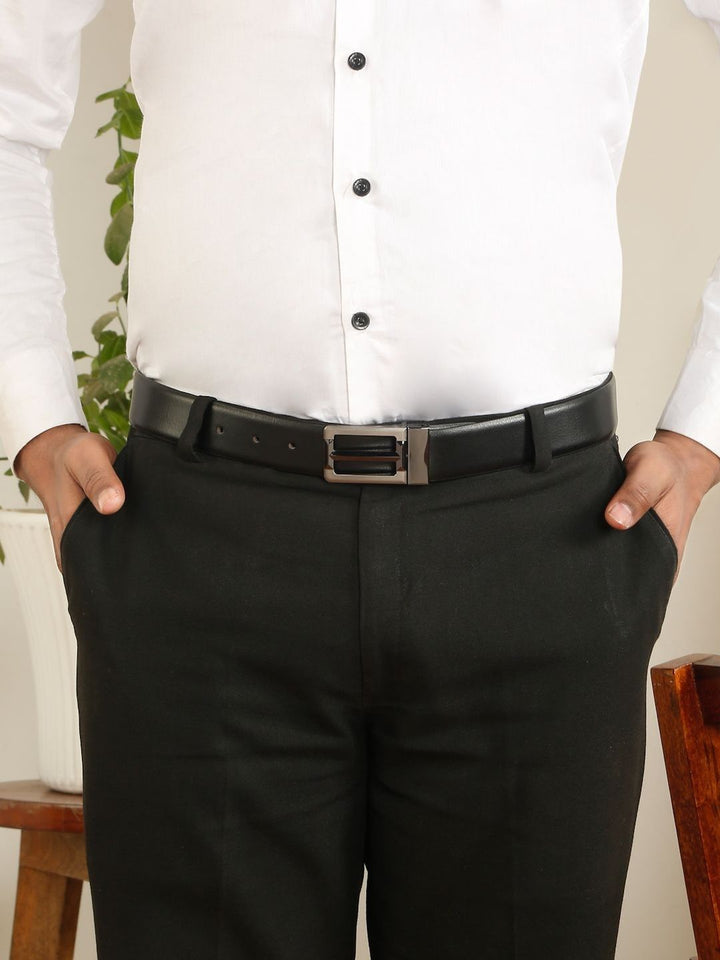 Tali Pinggang Formal Boleh Balik Kulit Kayu Jati Lelaki