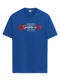 ADRO Lelaki Grafik Bercetak T-shirt Kapas Leher Bulat