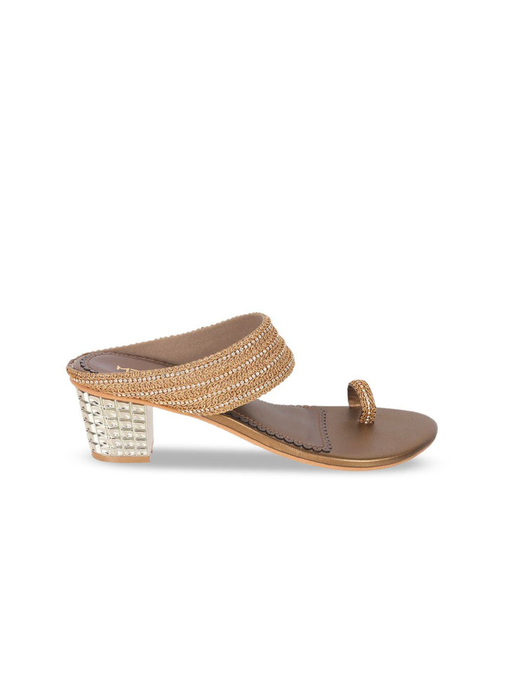Metro Women Embellished Open Toe Block Heel Sandals