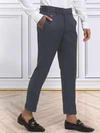 KLOTTHE Men's Cotton Rich Solid Slim Fit Gurkha pants