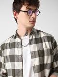 VASTRADO Men Classic Slim Fit Gingham Checks Opaque Checked Casual Shirt