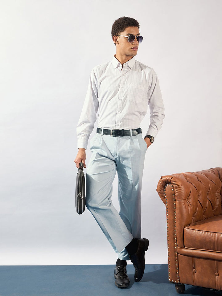 DENNISON Men Korean Double Pleated Baggy Fit Casual Trouser