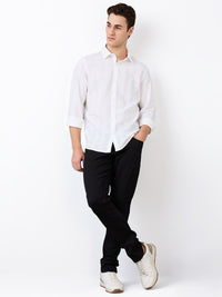 SPYKAR Men Slim Fit Spread Collar Textured Cotton Casual Shirt