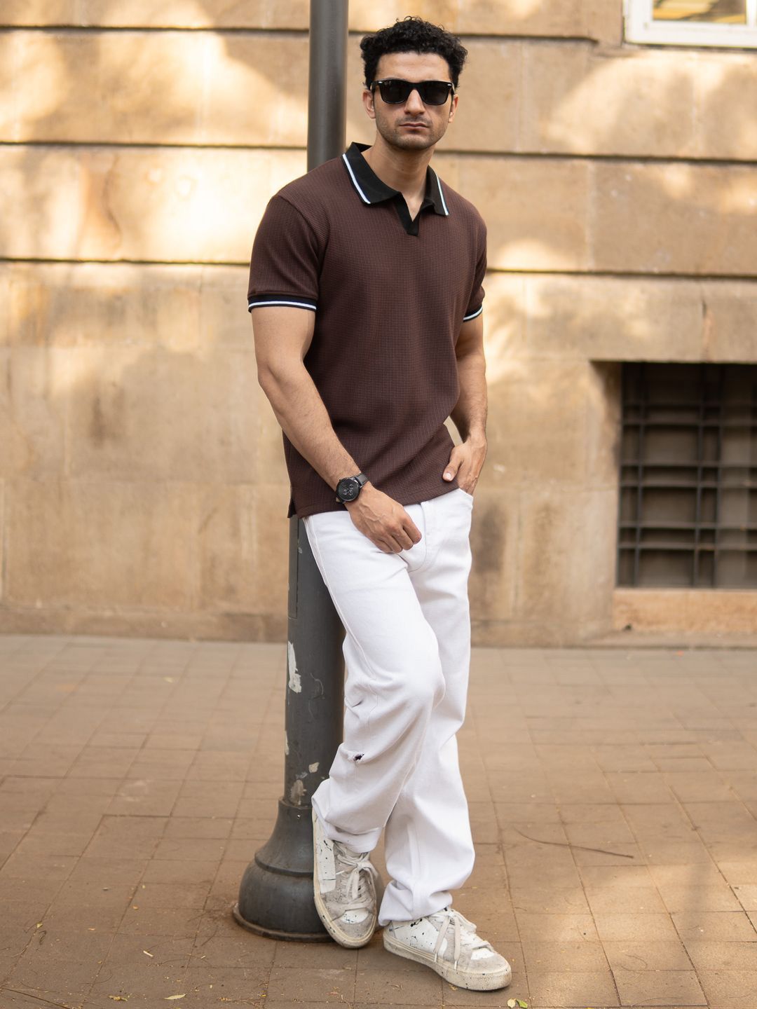 Powerlook Men Polo Collar T-shirt