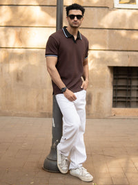 Powerlook Men Polo Collar T-shirt