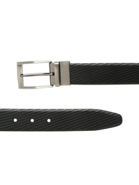 Teakwood Leathers Men Textured Leather Reversible Formal Belt