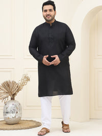 SOJANYA PLUS Mandarin Collar Regular Pure Cotton Straight Kurta with Pyjamas