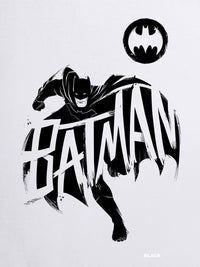 Bewakoof Official DC Merchandise Batman Graphic Printed Pure Cotton Oversized T-Shirt