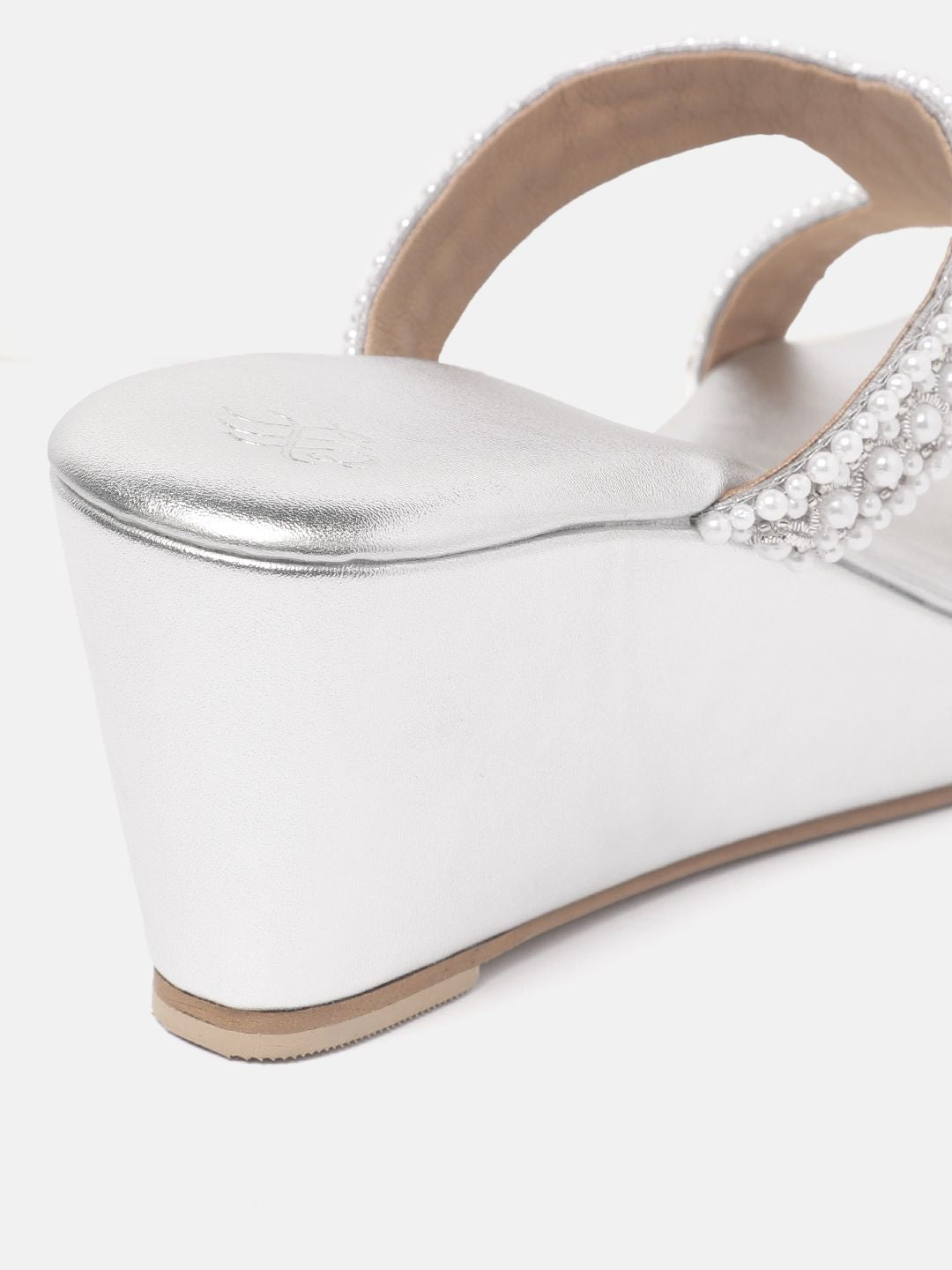 House of Pataudi Embellished Wedge Heels