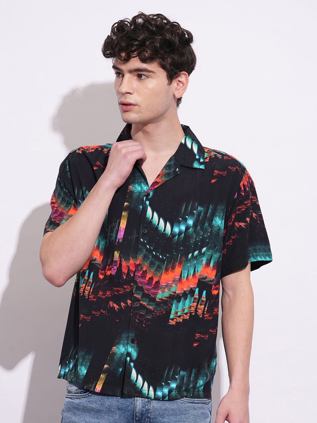 Being Human Men Classic Opaque Printed Casual Shirt