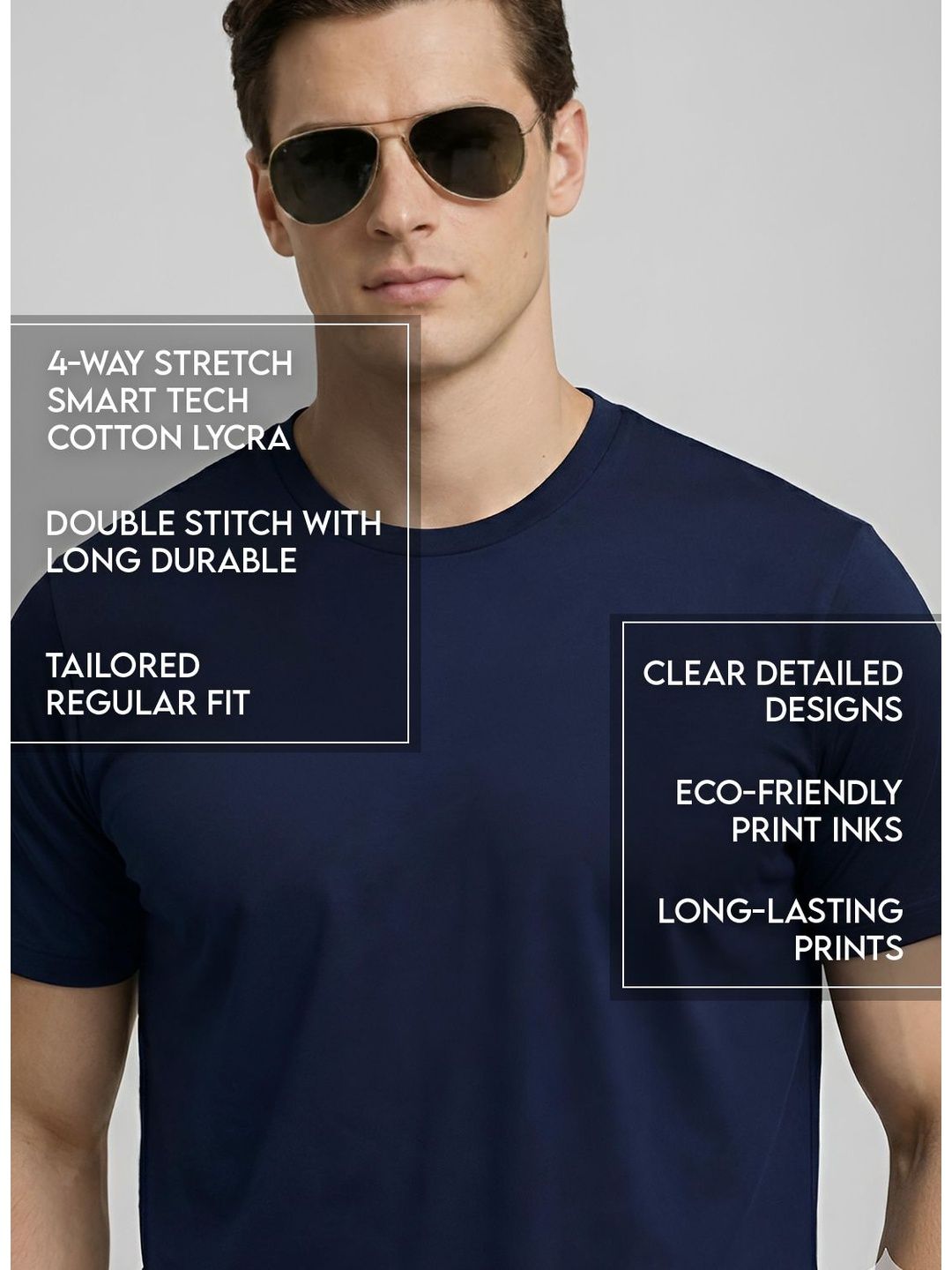 ADRO Men Typography Printed T-shirt