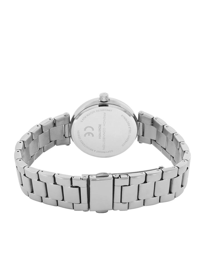 Perancis sambungan wanita Dial & gelang keluli tahan karat gaya tali analog pelbagai fungsi menonton fcn078sm