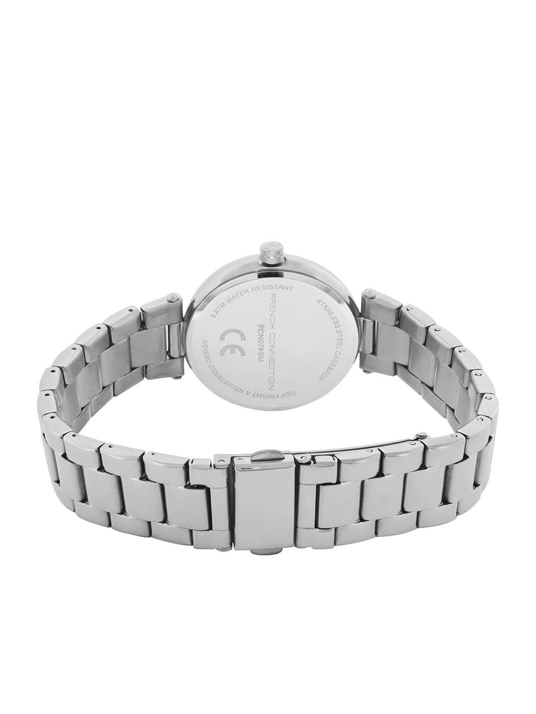 Perancis sambungan wanita Dial & gelang keluli tahan karat gaya tali analog pelbagai fungsi menonton fcn078sm