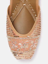 House of Pataudi Sequin Embellished Mojaris