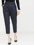 Tokyo Talkies Women Slim Fit Crop Trousers