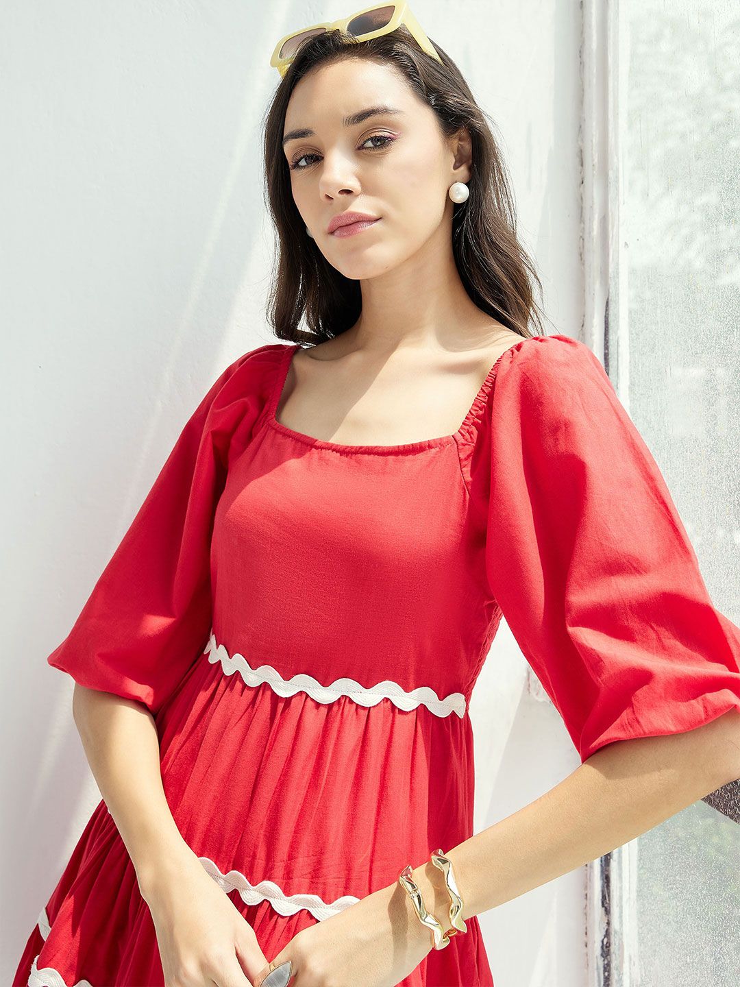 Pink Paprika by SASSAFRAS Women Fit & Flare Dress