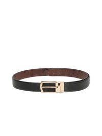 Teakwood Leathers Men Textured Leather Reversible Formal Belt
