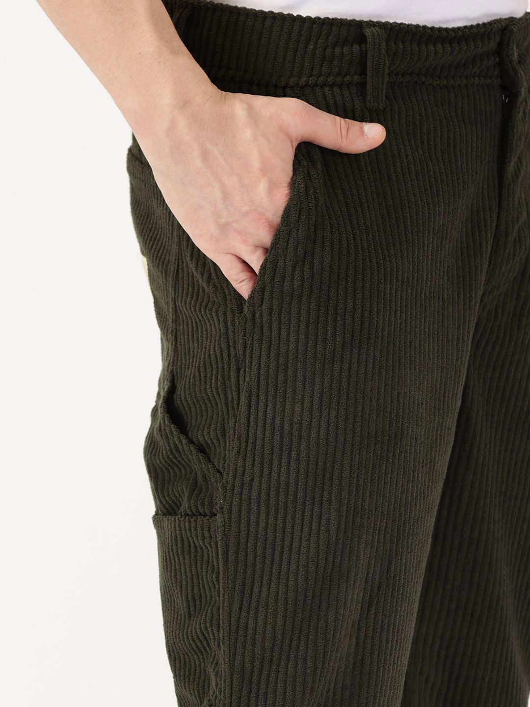 Thomas Scott Men Corduroy Cargo Trousers