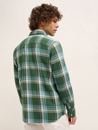 THE BEAR HOUSE Men Slim Fit Opaque Checked Casual Shirt