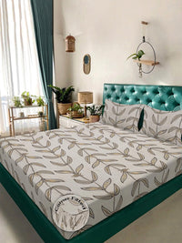 KLOTTHE Beige 300 TC Polycotton Fine King Bedsheets
