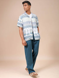 The Indian Garage Co Men Relaxed Fit Indie Printed Resortwear Shirt