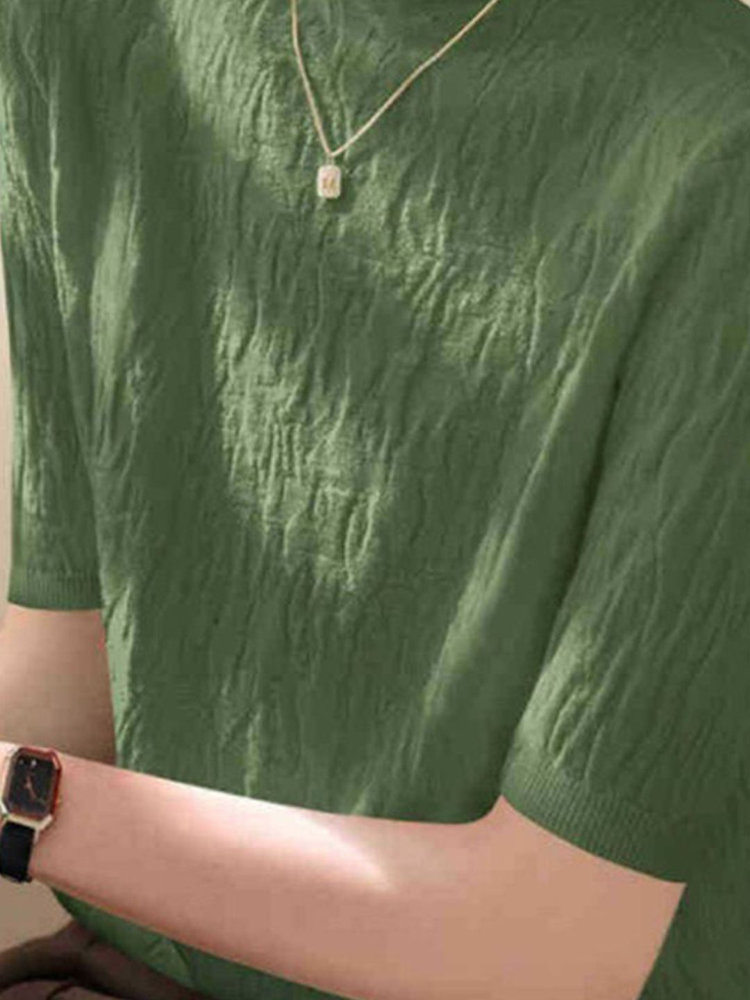 DressBerry Women Round Neck Short Sleeves Top